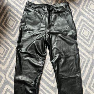 Abercrombie & Fitch Leather 90's vintage  black leather pants